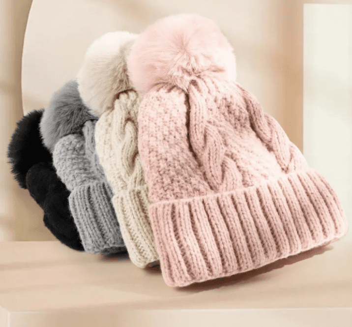 Customized logo for warm knitted hat