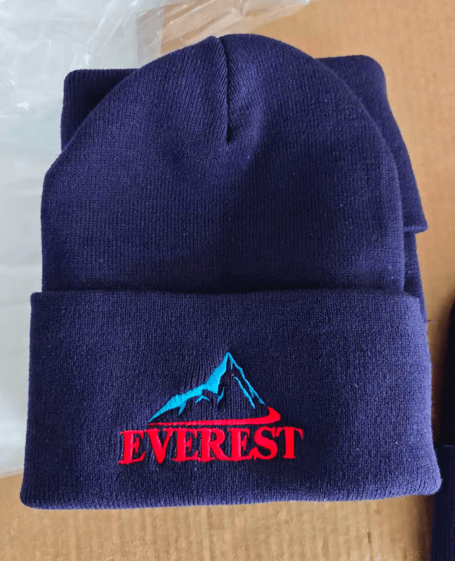 Knitted hat logo