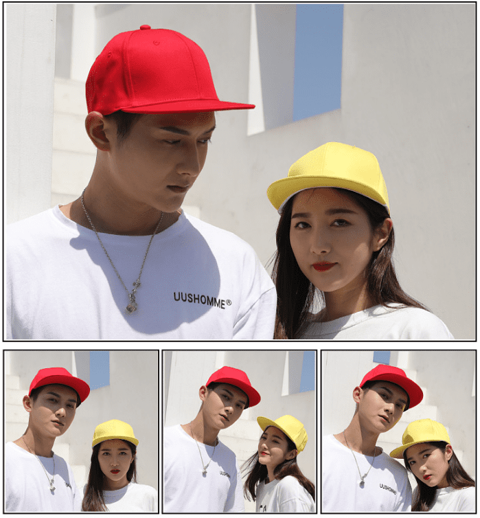 Customized logo for flat brimmed hat