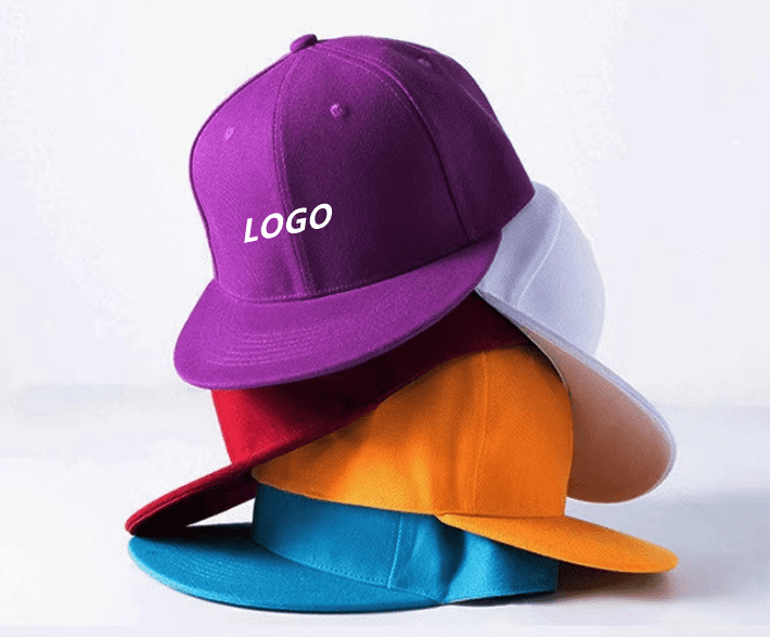 Customized logo for flat brimmed hat
