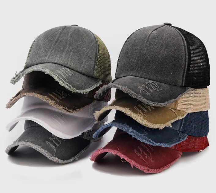 custom-logo-distressed-trucker-hat-washed-mesh-cap-3