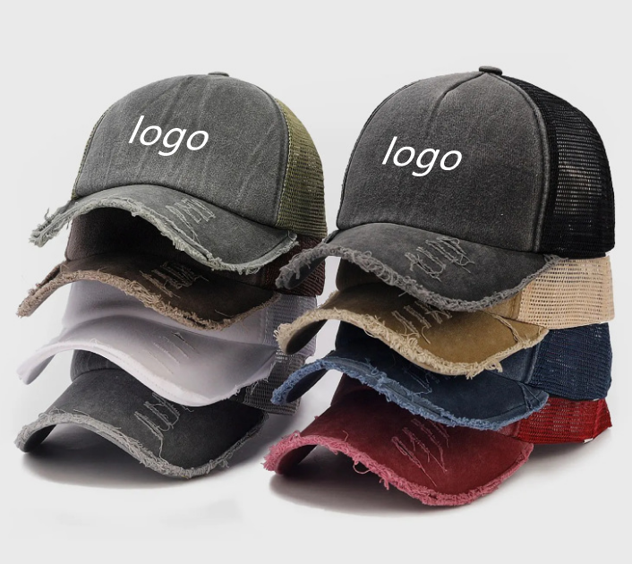 custom-logo-distressed-trucker-hat-washed-mesh-cap-4