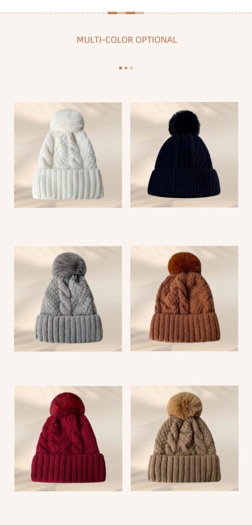 Black-cable-knit-winter-beanie-hat-with-a-pom-pom-and-cuffed-brim-for-custom-brand-logo-wholesale-1